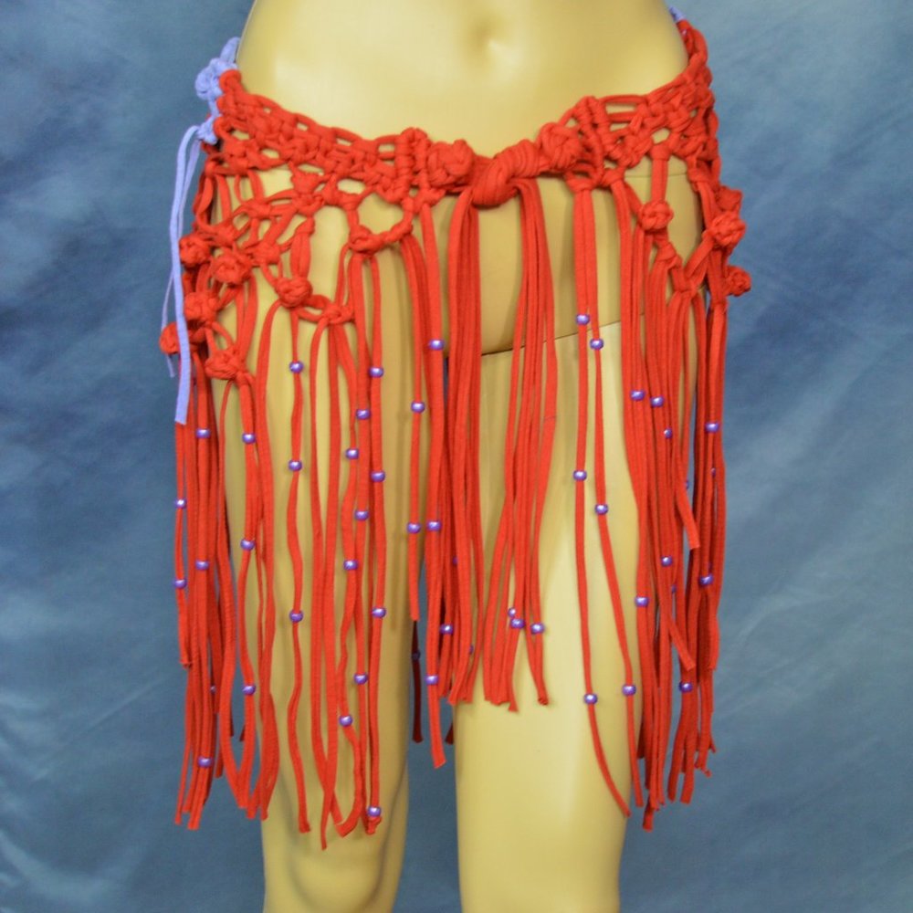 hand knotted beach skirt